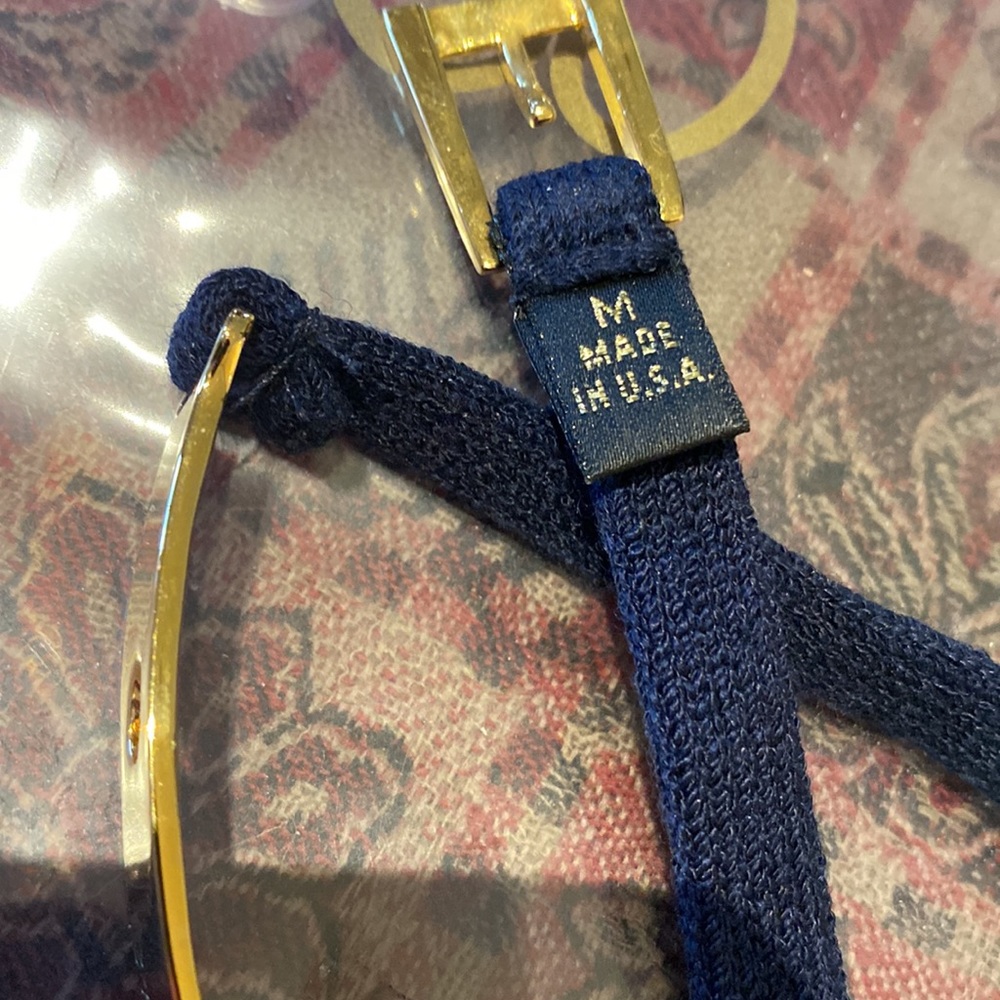NWT Navy Elastic belt size M - Picture 2 of 2